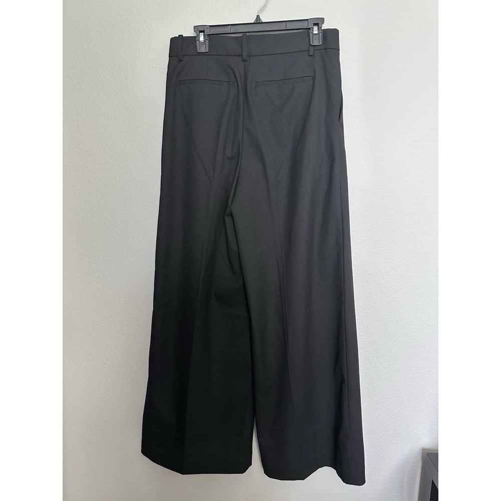 Madewell The Harlow Superwide-Leg Trouser Black Size 2 Pleated High Rise - Picture 6 of 12